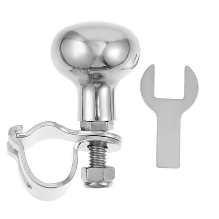 1 Set Practical Steering Wheel Knob Safety Boat Steering Wheel Assistive Ball (Silver)