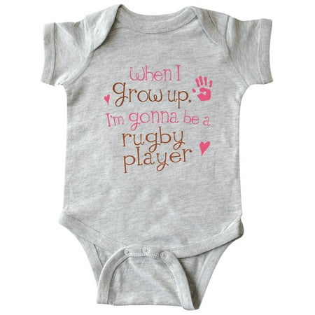 Inktastic Rugby Player Future Gift Baby Girl Bodysuit