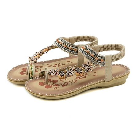 Vedolay Heeled Sandals Summer Wedge Sandals for Women Summer Thong Elastic Ankle Strap Comfortable Walking Slip on Shoes Beige 8.5
Vedolay Heeled Sandals Summer Wedge Sandals for Women Summer Thong Elastic Ankle Strap Comfortable Walking Slip on Shoes Beige 8.5