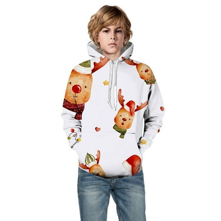 Little Children Boys Sweatshirts Fall Winter Xmas Hooded Unisex Sweatshirt Christmas Reindeer Printed Pullover Hoodie With Pocket Festival Warm Tops For Child
Little Children Boys Sweatshirts Fall Winter Xmas Hooded Unisex Sweatshirt Christmas Reindeer Printed Pullover Hoodie With Pocket Festival Warm Tops For Child