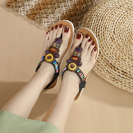 CHGBMOK Summer Sandals for Women Flat Slip On Sandals Crystal Roman Shoes Open Toe Casual Sandals
CHGBMOK Summer Sandals for Women Flat Slip On Sandals Crystal Roman Shoes Open Toe Casual Sandals