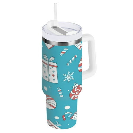 Stainless Steel Tumbler with Straw and Handle Double Wall Insulated Tumblers Cute Christmas Gifts
Stainless Steel Tumbler with Straw and Handle Double Wall Insulated Tumblers Cute Christmas Gifts