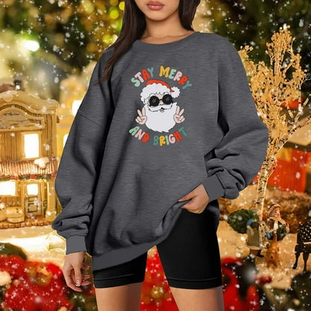 Zedker Oversized Sweatshirt Women Fall Sweatshirt Women s Fashion Loose Long Sleeve Crew Neck Blouse Christmas Print T-Shirt Tops
Zedker Oversized Sweatshirt Women Fall Sweatshirt Women s Fashion Loose Long Sleeve Crew Neck Blouse Christmas Print T-Shirt Tops
