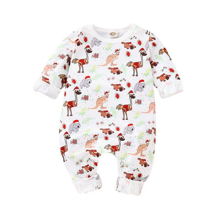 OLLUISNEO Newborn Baby Girls Romper Winter Romper Animals Printed Long Sleeve One-piece Jumpsuit 6-12 Months White
OLLUISNEO Newborn Baby Girls Romper Winter Romper Animals Printed Long Sleeve One-piece Jumpsuit 6-12 Months White
