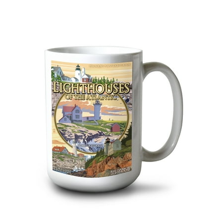 15 fl oz Ceramic Mug Lighthouses of Maine Montage Dishwasher & Microwave Safe
15 fl oz Ceramic Mug Lighthouses of Maine Montage Dishwasher & Microwave Safe