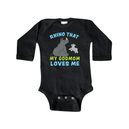 Inktastic Cute Rhinos-Rhino That My Godmom Loves Me Gift Baby Boy or Baby Girl Long Sleeve Bodysuit
Inktastic Cute Rhinos-Rhino That My Godmom Loves Me Gift Baby Boy or Baby Girl Long Sleeve Bodysuit