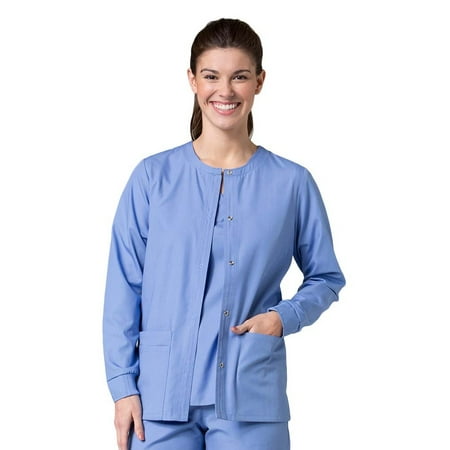 Red Panda Womens Warm Up Solid Scrub Jacket
