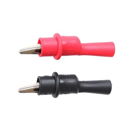 Feiruifan 2Pcs 2mm Test Clip Safe Anti-corrosion Universal Reusable Insulated Test Lead Clip for Testing
Feiruifan 2Pcs 2mm Test Clip Safe Anti-corrosion Universal Reusable Insulated Test Lead Clip for Testing