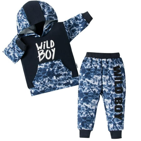 mijaja Toddler Boys Outfits Long Sleeve Sweatshirt Hoodies + Long Pants 2Pcs Sets - Blue Camo Wild Boy 18-24 Months
mijaja Toddler Boys Outfits Long Sleeve Sweatshirt Hoodies + Long Pants 2Pcs Sets - Blue Camo Wild Boy 18-24 Months