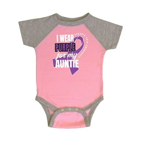 Inktastic Chronic Pain I Wear Purple For My Auntie Gift Baby Boy or Baby Girl Bodysuit
Inktastic Chronic Pain I Wear Purple For My Auntie Gift Baby Boy or Baby Girl Bodysuit