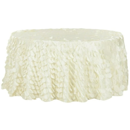 1 Pc Petal Circle Taffeta Round 120 Tablecloth - Ivory For Wedding Or Event Decor
1 Pc Petal Circle Taffeta Round 120 Tablecloth - Ivory For Wedding Or Event Decor