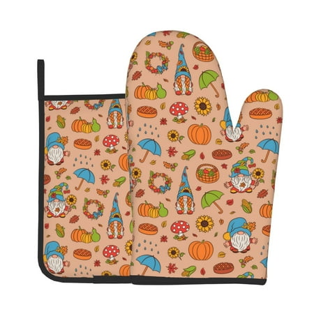 Gaeub Fall Gnomes1 Print Oven Mitts and Pot Holders Sets of 2 Heat Resistant Pad Cooking Gloves for Baking BBQ Home Decor
Gaeub Fall Gnomes1 Print Oven Mitts and Pot Holders Sets of 2 Heat Resistant Pad Cooking Gloves for Baking BBQ Home Decor
