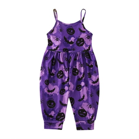 Rovga Girls Clothes Pumpkin Printings Round Neck Sleeveless Romper Summer Holiday Jumpsuit Cute Girl Clothings Purple 2-3 Years
Rovga Girls Clothes Pumpkin Printings Round Neck Sleeveless Romper Summer Holiday Jumpsuit Cute Girl Clothings Purple 2-3 Years