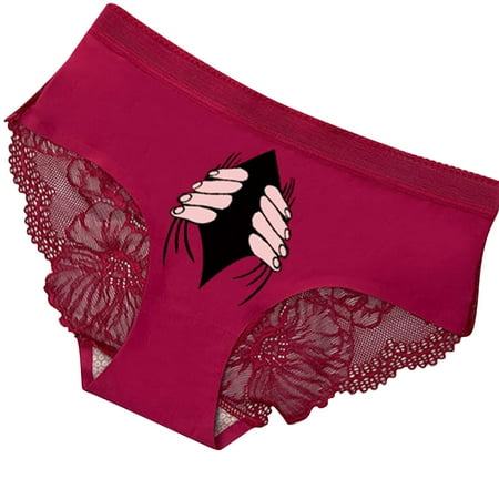 YYDGH Underwear for Women Sexy Lace Print No Show Bikini Soft Breathe Seamless Panties Wine M
YYDGH Underwear for Women Sexy Lace Print No Show Bikini Soft Breathe Seamless Panties Wine M