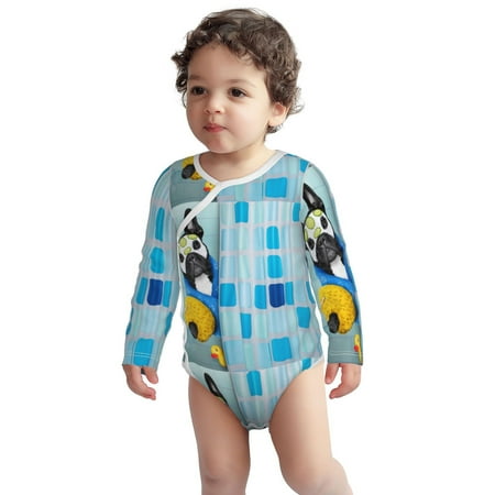 Fotbe French Bulldog Dog in a Bathtub Pattern Unisex-baby Long-sleeve Bodysuit Long Sleeve Bodysuits One-piece 100% Organic Cotton for Infant Baby Boys Unisex-18 Months
Fotbe French Bulldog Dog in a Bathtub Pattern Unisex-baby Long-sleeve Bodysuit Long Sleeve Bodysuits One-piece 100% Organic Cotton for Infant Baby Boys Unisex-18 Months