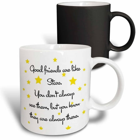 3dRose Good friends are like stars. Magic Transforming Mug 11oz