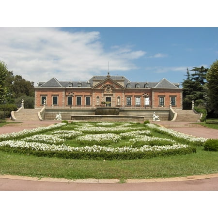 canvas print garden palace symmetry stretched canvas 10 x 14