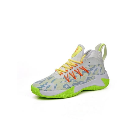 Ritualay Mens Basketball Shoes Breathable Sneakers Durable Running Sneaker Slip Resistant Casual Sport Shoe Training Gym White Green 7.5
Ritualay Mens Basketball Shoes Breathable Sneakers Durable Running Sneaker Slip Resistant Casual Sport Shoe Training Gym White Green 7.5
