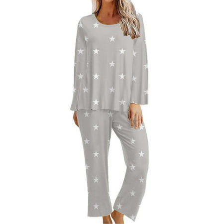 Leodye Black and Friday Deals Pajamas for women Clearance Women s Printing Long Sleeve Sleepshirt and Pants Sets Loungewear Pajamas with Pockets
Leodye Black and Friday Deals Pajamas for women Clearance Women s Printing Long Sleeve Sleepshirt and Pants Sets Loungewear Pajamas with Pockets
