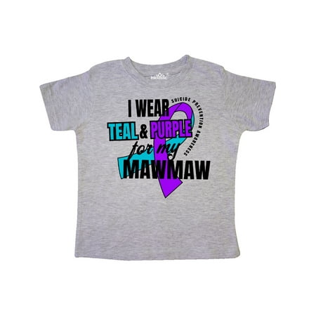 Inktastic Suicide Prevention I Wear Teal and Purple for My Mawmaw Gift Toddler Boy or Toddler Girl T-Shirt
Inktastic Suicide Prevention I Wear Teal and Purple for My Mawmaw Gift Toddler Boy or Toddler Girl T-Shirt