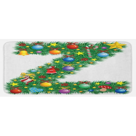 Letter Z Kitchen Mat Traditional Themed Font Design Z with Colorful Ornaments Christmas Santa Claus Plush Decorative Kitchen Mat with Non Slip Backing 47 X 19 Multicolor by Ambesonne
Letter Z Kitchen Mat Traditional Themed Font Design Z with Colorful Ornaments Christmas Santa Claus Plush Decorative Kitchen Mat with Non Slip Backing 47 X 19 Multicolor by Ambesonne