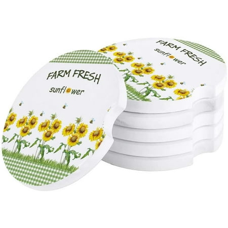 KXMDXA Farm Fresh Sunflower Green Plaid Set of 4 Car Coaster for Drinks Absorbent Ceramic Stone Coasters Cup Mat with Cork Base for Home Kitchen Room Coffee Table Bar Decor
KXMDXA Farm Fresh Sunflower Green Plaid Set of 4 Car Coaster for Drinks Absorbent Ceramic Stone Coasters Cup Mat with Cork Base for Home Kitchen Room Coffee Table Bar Decor