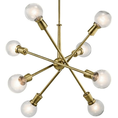 Kichler 43118 Armstrong 8 Light 30 Wide Sputnik Chandelier - Brass