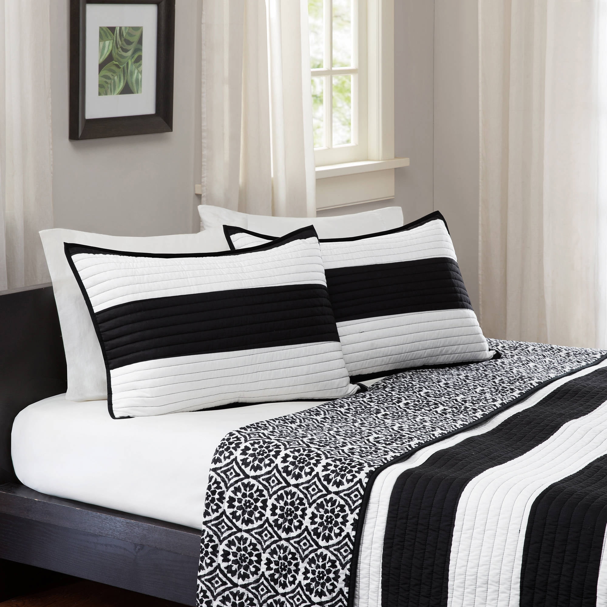 Divatex Home Fashions Printed Grace Bedding Duvet Cover and Sham Mini
