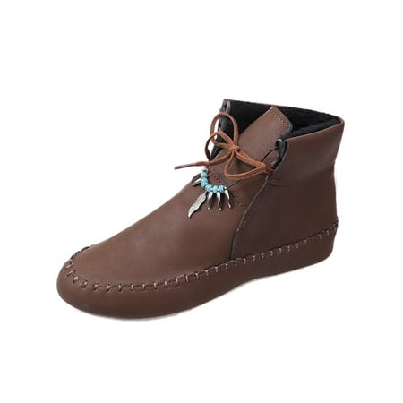 Zodanni Women Casual Booties Driving Mid Top Warm Lined Anti-Slip Firm Stitch Snow Bootie Coffee Brown 5.5
Zodanni Women Casual Booties Driving Mid Top Warm Lined Anti-Slip Firm Stitch Snow Bootie Coffee Brown 5.5