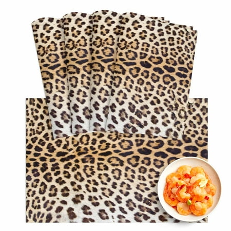 PVC Placemats Set of 4 Leopard Print Non-Slip Place Mats Washable Dining Table Mats Heat-Resistant Easy to Clean Kitchen & Kids & Outdoor Vinyl Placemats
PVC Placemats Set of 4 Leopard Print Non-Slip Place Mats Washable Dining Table Mats Heat-Resistant Easy to Clean Kitchen & Kids & Outdoor Vinyl Placemats