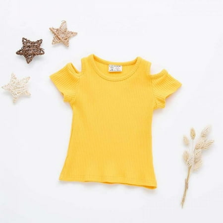 Elaydool New Summer Baby Girls Candy Color Off-shoulder Short Sleeved Kids T-shirt Cotton Clothes Tops
Elaydool New Summer Baby Girls Candy Color Off-shoulder Short Sleeved Kids T-shirt Cotton Clothes Tops