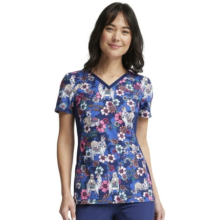 Cherokee iFlex Scrubs Top For Women V-Neck Knit Panel Plus Size CK636 4XL Happy Pals
Cherokee iFlex Scrubs Top For Women V-Neck Knit Panel Plus Size CK636 4XL Happy Pals