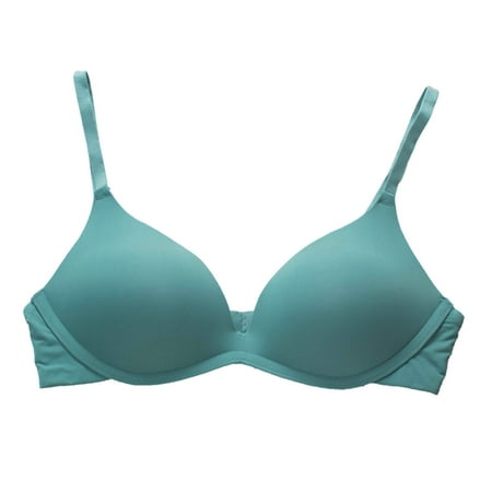 

Pedort Sticky Bra Women s No Side Effects Underarm and Back-Smoothing Comfort Wireless Lightly Lined T-Shirt Bra Green 36