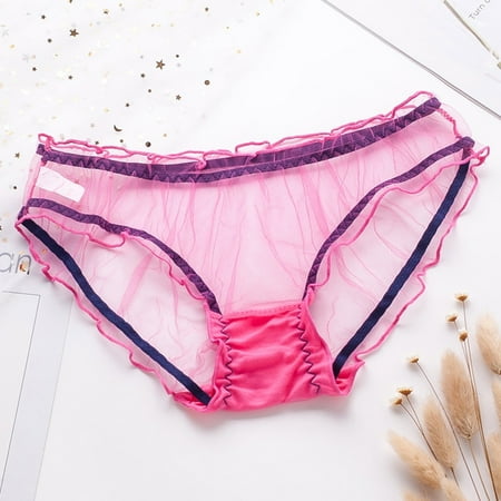 Pxiakgy lingerie for women Female Personality Multicolor Transparent Mesh Lace Lingerie Ladies Panties Hotpink + L
Pxiakgy lingerie for women Female Personality Multicolor Transparent Mesh Lace Lingerie Ladies Panties Hotpink + L