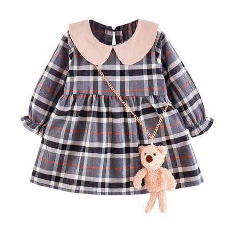 nsendm Girl Wedding Dress Toddler Kids Baby Girls Dress Summer Bohemia Plaid Long Sleeve Casual A Line Princess Girl in Dress Dress Grey 4-5 Years
nsendm Girl Wedding Dress Toddler Kids Baby Girls Dress Summer Bohemia Plaid Long Sleeve Casual A Line Princess Girl in Dress Dress Grey 4-5 Years