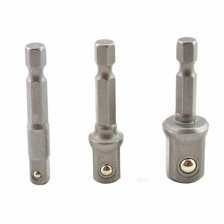 Superior Steel BA35 3PCS Set 1/4 Inch 3/8 Inch 1/2 Inch Square Socket Adapter - 1/4 Inch Hex Shank - Power Extension Bit Set for Drills (SE 2549)
Superior Steel BA35 3PCS Set 1/4 Inch 3/8 Inch 1/2 Inch Square Socket Adapter - 1/4 Inch Hex Shank - Power Extension Bit Set for Drills (SE 2549)
