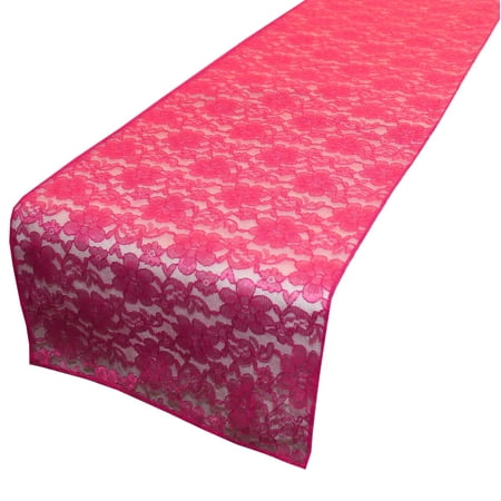 Light Weight Floral Sheer Lace Table Runner / Wedding Table Top Décor (Pack of 8) Fuchsia
Light Weight Floral Sheer Lace Table Runner / Wedding Table Top Décor (Pack of 8) Fuchsia