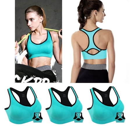 Padded Seamless Sports Bras Women s Racerback Yoga Bras with High Impact Support for Indoor Outdoor Workout Yoga Gym Fitness XL Size Blue 3 Pack
Padded Seamless Sports Bras Women s Racerback Yoga Bras with High Impact Support for Indoor Outdoor Workout Yoga Gym Fitness XL Size Blue 3 Pack