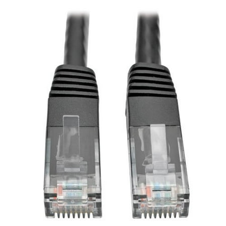 Tripp Lite Cat6 Gigabit Molded Patch Cable Rj45 M/m 550mhz 24 Awg Black 6' - Category 6 For Network Device, Router, Modem, Blu-ray Player, Printer, Computer - 128 Mb/s - Patch Cable - 6 (n200-006-bk)