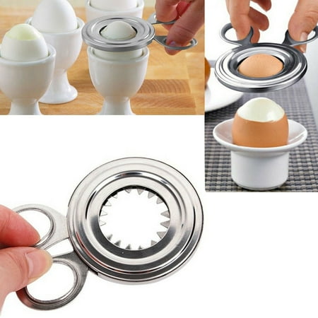 Durable Convenient Stainless Steel Boiled Eggshell Topper Cutter Sniffer Opener Kitchen Gadgets Home Essential Egg Cracker