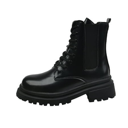 GNEIKDEING Women Ankle Boots Autumn And Winter Solid Color Round Toe Lace Up British Style Comfortable Thick Bottom Square Heel Gift on Clearance
GNEIKDEING Women Ankle Boots Autumn And Winter Solid Color Round Toe Lace Up British Style Comfortable Thick Bottom Square Heel Gift on Clearance