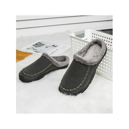 Colisha Men s Wide Toe Slippers with Soft Wool-Like Lined Suede Winter Warm Clog Slippers Indoor Outdoor Anti-Skid House Shoes
Colisha Men s Wide Toe Slippers with Soft Wool-Like Lined Suede Winter Warm Clog Slippers Indoor Outdoor Anti-Skid House Shoes