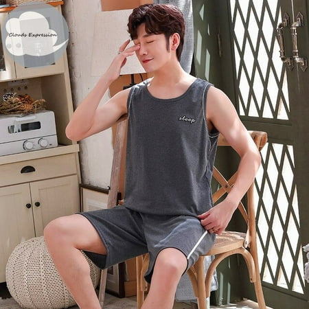 QWZNDZGR Summer Men Pyjamas Sleeveless Cotton Cartoon Pajamas Set Casual Sleepwear Pyjamas Night Suits Pijamas Plus Size 4XL Homewear
QWZNDZGR Summer Men Pyjamas Sleeveless Cotton Cartoon Pajamas Set Casual Sleepwear Pyjamas Night Suits Pijamas Plus Size 4XL Homewear