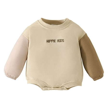 WUXIAN Toddler Boys Girls Long Sleeve Patchwork Color Letter Print Romper Bodysuit Infants Baby Onesie Children Simple Dailywear
WUXIAN Toddler Boys Girls Long Sleeve Patchwork Color Letter Print Romper Bodysuit Infants Baby Onesie Children Simple Dailywear
