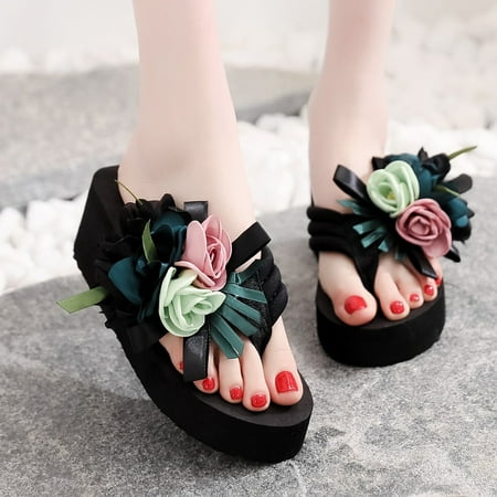 Alueeu Women s slipper Women Flowers Beach Breathable Sandals Home Slipper Flip-Flops Wedges Shoes
Alueeu Women s slipper Women Flowers Beach Breathable Sandals Home Slipper Flip-Flops Wedges Shoes