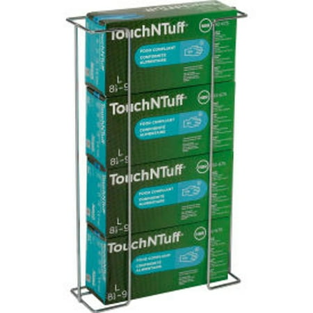 Global Industrial Quadruple Glove Box Holder Wire Steel 11-15-16 W x 3-13-16 D B2187696 GLO-QGH