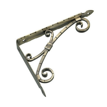 Richelieu 4975-070V 7-1/8 Projection Decorative Shelf Bracket - Brass