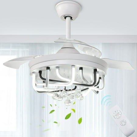 Depuley 42 inches Remote Modern Ceiling Fan with Light Chandelier Ceiling Light 40W 3 Retractable Blades 3 Speeds 3 Color Changeable Timing
Depuley 42 inches Remote Modern Ceiling Fan with Light Chandelier Ceiling Light 40W 3 Retractable Blades 3 Speeds 3 Color Changeable Timing