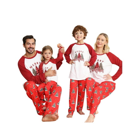 Ma&Baby Christmas Family Matching Pajamas Sets Women Men Kid Christmas Tree Print Raglan Sleepwear for family
Ma&Baby Christmas Family Matching Pajamas Sets Women Men Kid Christmas Tree Print Raglan Sleepwear for family