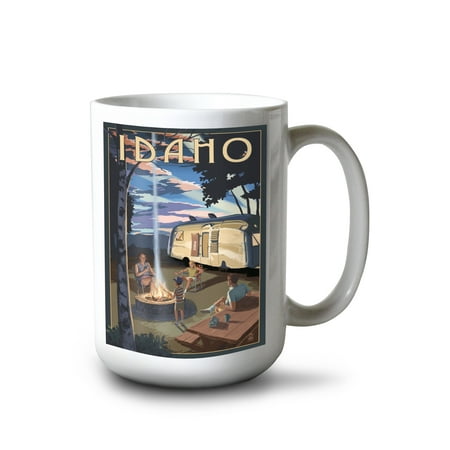 15 fl oz Ceramic Mug Idaho Retro Camper and Mountains Dishwasher & Microwave Safe
15 fl oz Ceramic Mug Idaho Retro Camper and Mountains Dishwasher & Microwave Safe